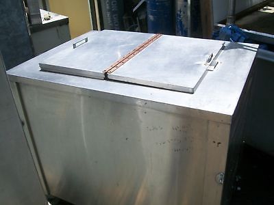 Refrigerator on casters, 115 v, s/steel, fold up lid, nice, 900 items on e bay for sale