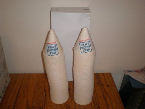 VINTAGE 250 PAPER FUNNELS 8 oz DISPOS-A FUNNEL SELF SERVE SAVES GAS STATION