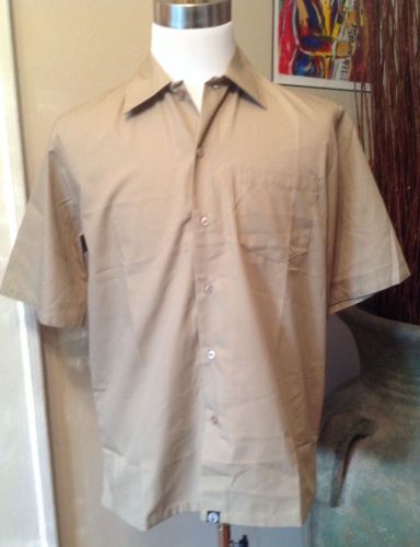 Chef Works Men&#039;s Shirt Medium Brown NWT