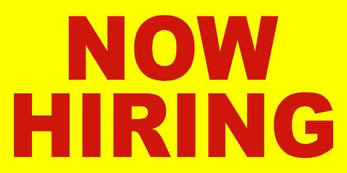 NOW HIRING 2x4&#039; Vinyl Banner, Sign