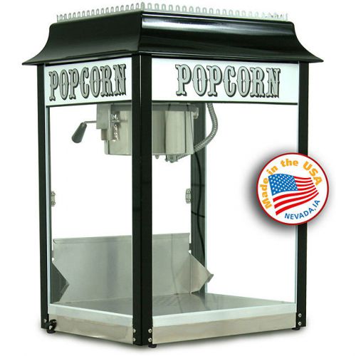 Paragon 1911 8-oz Black and Chrome Popcorn Machine