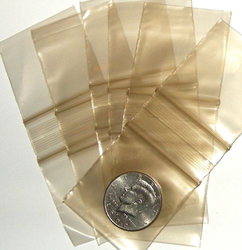 200 mini ziplock bags 2 x 2&#034; gold baggies 2020 apple brand reclosable for sale