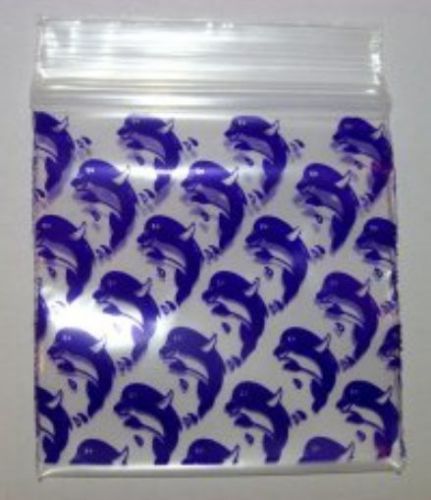 Printed Mini-ZipLock - Zip Lock Bags/Baggies -400 - 1 1/2&#034;w X 1 1/2&#034;h Happy Dolp