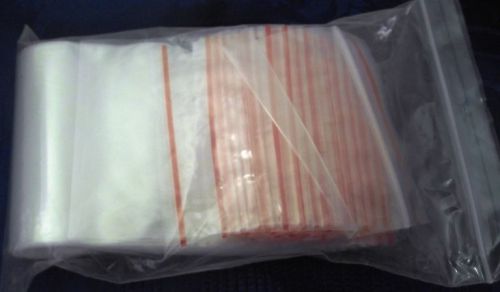 ZIPLOCK BAGS Clear Small POLY reusable  Plastic Baggies 100X8X12