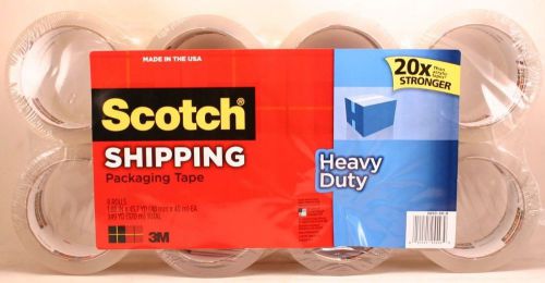 Scotch shipping packing tape heavy duty 3m 8 rolls 1.88 in x 43.7 yd for sale