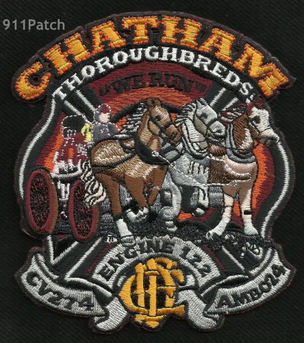 CHICAGO, IL CHATHAM Throughbreds Engine 122 &#034;WE RUN&#034; FIREFIGHTER Patch Fire Dept