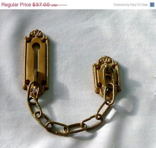 Security Chain Door Lock Hardware/vintage 1980