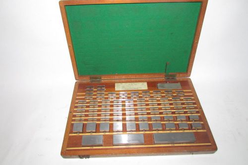 RARE Ellstrom Dearborn Gage Chromium Plated Gauge Block 86 Piece Set U.S.A.