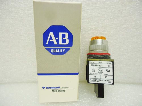 (NEW) Allen Bradley 800MR-Q24A Small Pilot Light Ser C Amber D 24V