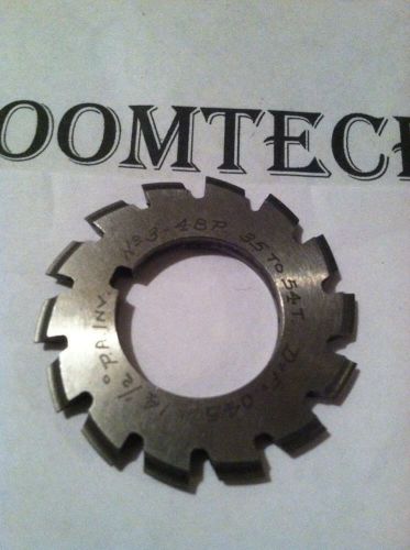 NEW INVOLUTE GEAR CUTTER #3 48P 35-54T 14.5PA 7/8&#034;bore  HSS NTD&amp;TCo.