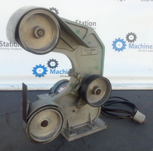 BURRKING 1.5&#034; X 60&#034; THREE WHEEL BELT SANDER GRINDER #760