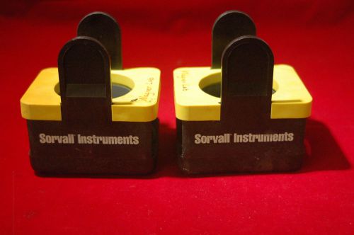 lot of 2 Sorvall centrifuge rotor adapter Swing Rotor Buckets