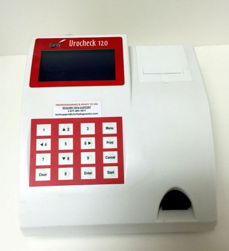 Clarity Diagnostics Urocheck 120 Urine Analyzer Refurbished