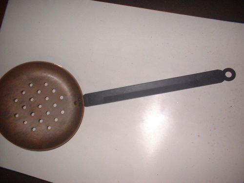 Vintage copper strainer laddle