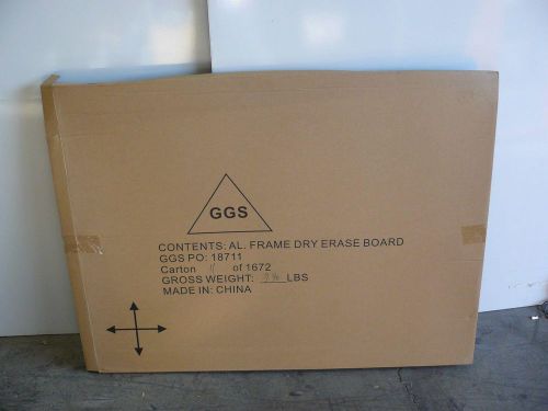 NEW GRAINGER DAKOTA DESIGNS 1NUR1 DRY ERASE BOARD 48&#034; LONG X 36&#034; TALL WITH TRAY