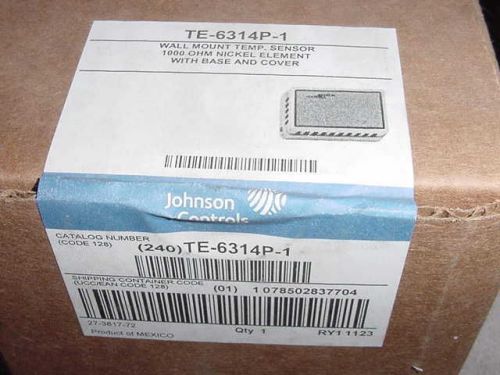 **NEW** JOHNSON CONTROLS TE-6314P-1 TEMP. SENSOR BASE &amp; COVER **FREE SHIP USA**