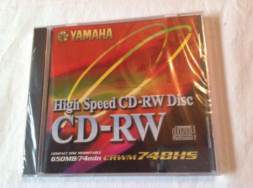 Yamaha CD-RW 650MB Compact Rewritable Disc 74min New Sealed One Disk