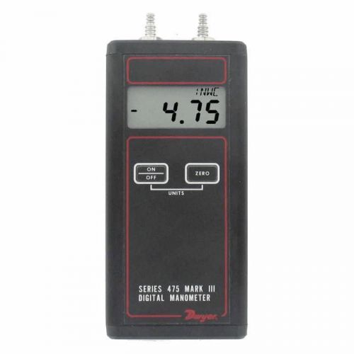 DWYER INSTRUMENTS 475-6-FM, Handheld Manometer, 0 to 30.00 PSI