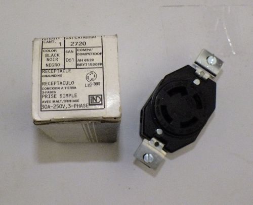 NEW LEVITON OUTLET 5372 30 Amp 250 V NEMA 6-30R, 2P, 3W, Flush Mtg Receptacle