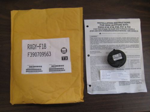 New Rheem Ruud RXGY-F18 90 Plus Furnace High Altitude Pressure Switch Kit