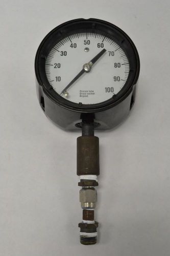 ASHCROFT DURAGAUGE BRONZE TUBE PRESSURE 0-100PSI 5 IN 1/2 IN NPT GAUGE B213922