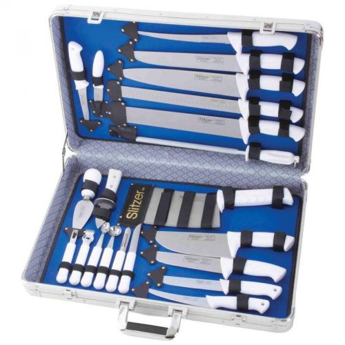 2 slitzer™ 22pc professional cutlery set in case for sale