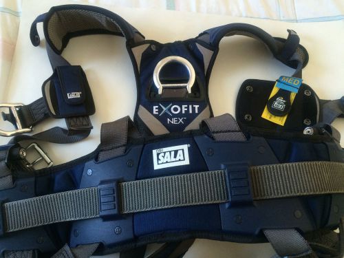 DBI/Sala 1113154 ExoFit NEX Construction Style Full Body Harness, Blue/Gray, Med