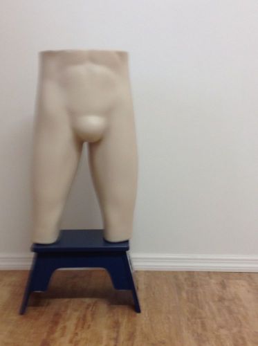 Mannequin-  NAMSF- Male Plastic Flesh Lower Torso