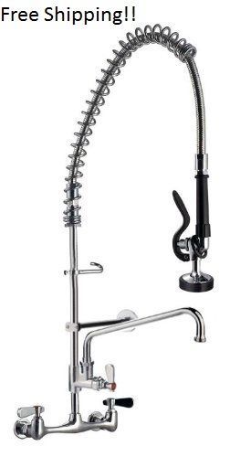 New Commercial Kitchen Pre-Rinse Faucet Sink Add-On Restaurant Dishwasher Spray