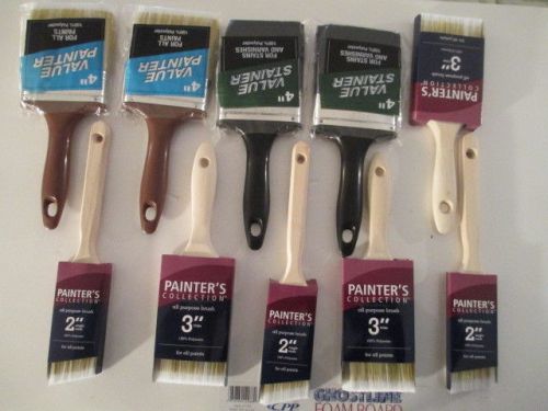 Lot of 10 New Paint Brushes,.