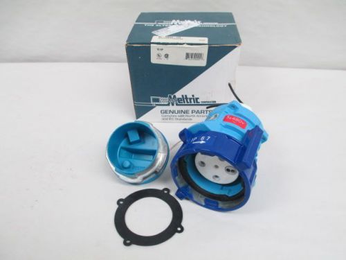 NEW MELTRIC 89-34043-172 DB30 MOTOR RECEPTACLE 480V-AC 30A 10HP 4W 3P D219757