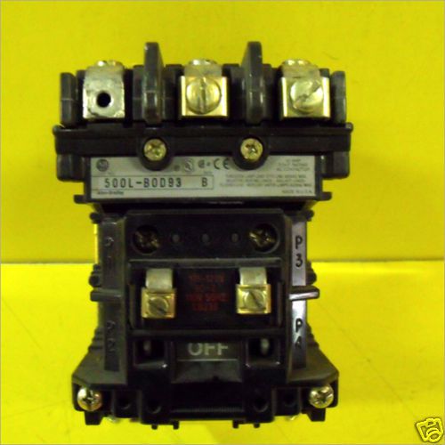 Allen Bradley 500L-BOD93 30AMP AC Contactor SER:C