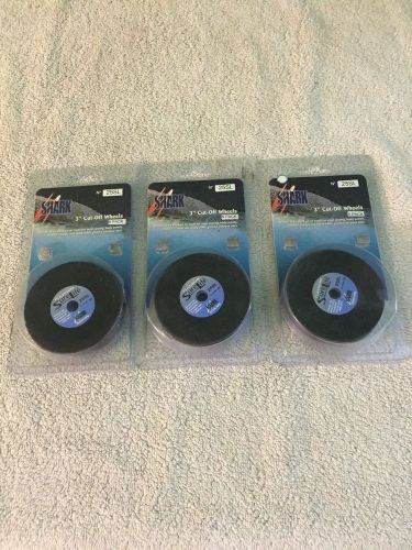 (3) Shark 25SL 3&#034; Cut Off Wheels 6 per pack