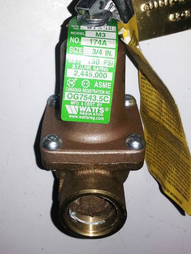 Watts 174A Model M3 Regulator Pressure Relief 3/4 in