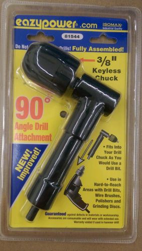 Eazypower 90° degree angle drill attachment 3/8&#034; keyless chuck- 81544 for sale