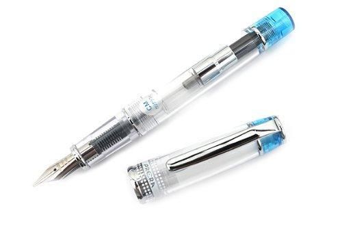 Pilot Prera Iro-Ai Calligraphy-Nib Fountain Pen, Transparent Light Blue Body (F