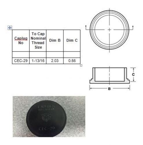 Caplug, Cap Plastic  CEC-29 QTY 1 Lot 780 pcs.