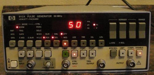 Agilent 8112A 50 MHZ Pulse Generator