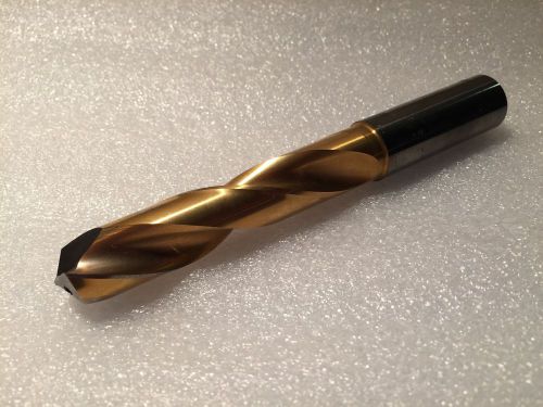 16.5MM GUHRING CARBIDE DRILL 5xD SERIES 1662 TIN COATED COOLANT THRU 135MM LONG