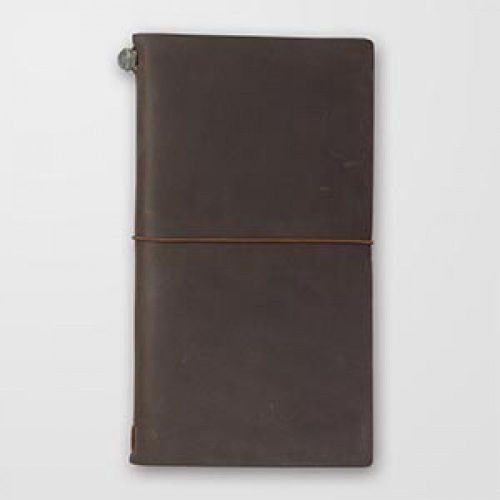 Midori leather traveler&#039;s notebook brown from japan new for sale