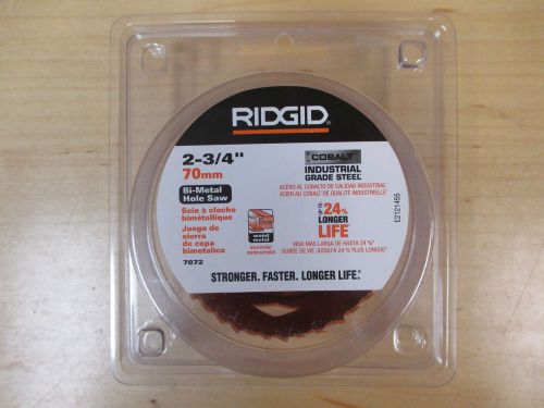 Ridgid 2-3/4&#034; Bi-Metal Hole Saw 7072