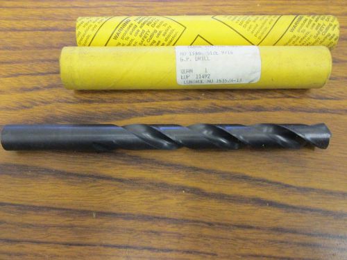 Morse hss 9/16&#034; straight shank drill (jobber length) for sale