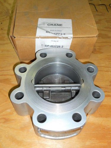 Crane 4h15spf2-9 duo-check ii stainless 4&#034; butterfly valve - new in the box! for sale