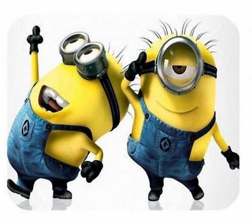 Cartoon Despicable Me Yellow Minion Best Friend Pose Mouse Pad Mats Mousepad