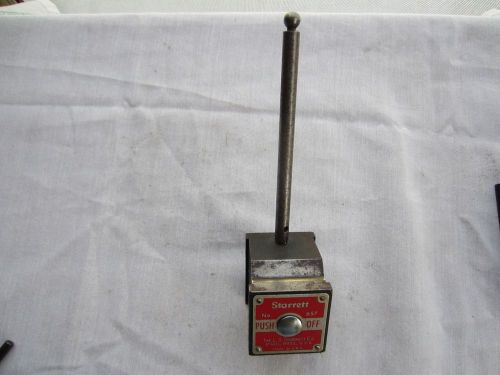 STARRETT # 657 Magnetic Base Indicator Holder w/post