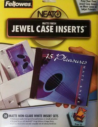 Fellowes Jewel Case Inserts Matte Finish 20