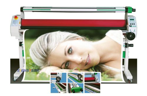 New 1630mm 64&#034; Hot Cold Laminator Roll Laminating Machine Heat Assistance+CE