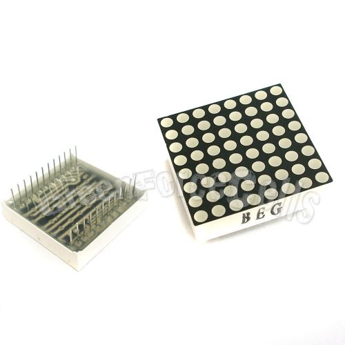 20 dot matrix led 3mm 8x8 red green common anode 24 pin for sale