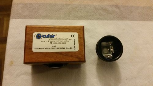 Ocular Karickhoff Argon/Diode Laser Gonio Lens 18mm O.D.