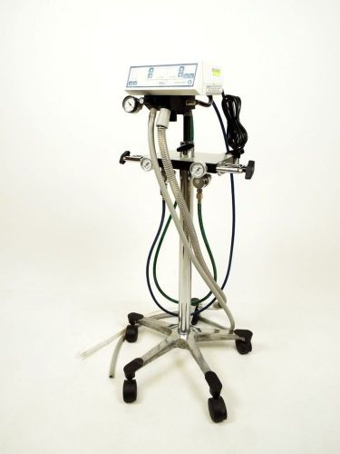 !A! Midmark Matrx Digital MDM Dental Nitrous Oxide Flowmeter w/ 4-Tank Yoke Cart